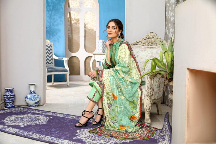 SPC-16 - SAFWA PRAHA COLLECTION 3 PIECE SUIT - Three Piece Suit-SAFWA -SAFWA Brand Pakistan online shopping for Designer Dresses | SAFWA | DRESS | DESIGN | DRESSES | PAKISTANI DRESSES