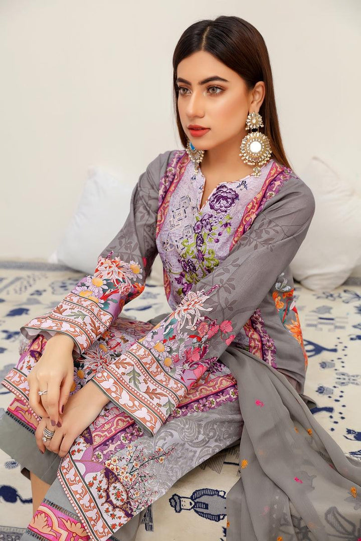 SY-16 - YANFA COLLECTION Vol 2 2021 - Three Piece Suit-SAFWA -SAFWA Brand Pakistan online shopping for Designer Dresses