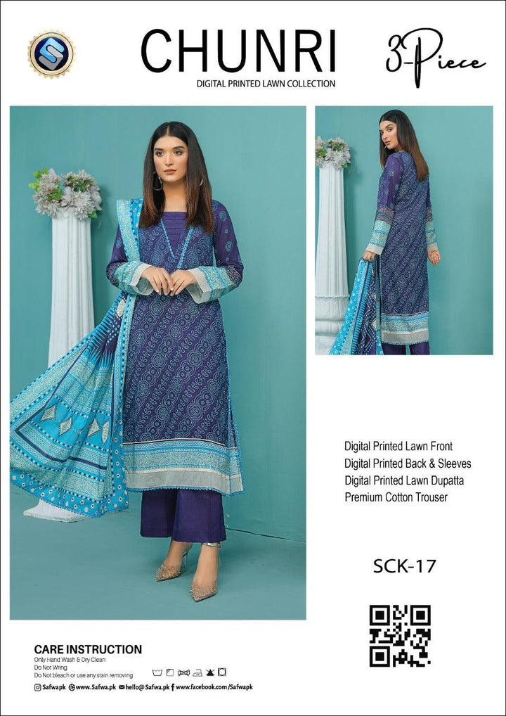 SCK-17 - SAFWA CHUNRI 3-PIECE COLLECTION VOL 2 Dresses | Dress Design | Pakistani Dresses | Online Shopping in Pakistan