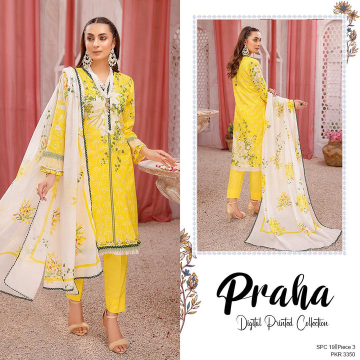 SPC-19 - SAFWA PRAHA COLLECTION 3 PIECE SUIT - Three Piece Suit-SAFWA -SAFWA Brand Pakistan online shopping for Designer Dresses | SAFWA | DRESS | DESIGN | DRESSES | PAKISTANI DRESSES