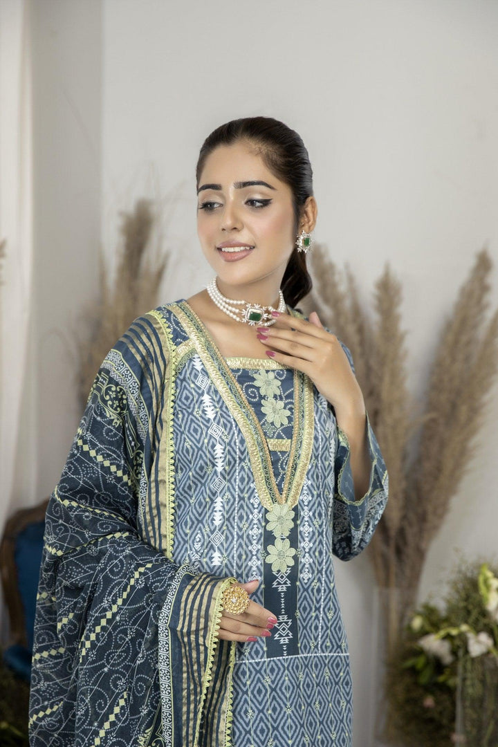 SPC-31 - SAFWA PRAHA COLLECTION 3 PIECE SUIT - Three Piece Suit-SAFWA -SAFWA Brand Pakistan online shopping for Designer Dresses | SAFWA | DRESS | DESIGN | DRESSES | PAKISTANI DRESSES