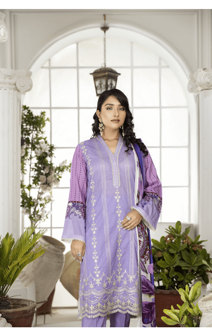 SCE-03 - SAFWA CLASSIC 3-PIECE EMBROIDERED COLLECTION Dresses | Dress Design | Shirts | Kurti