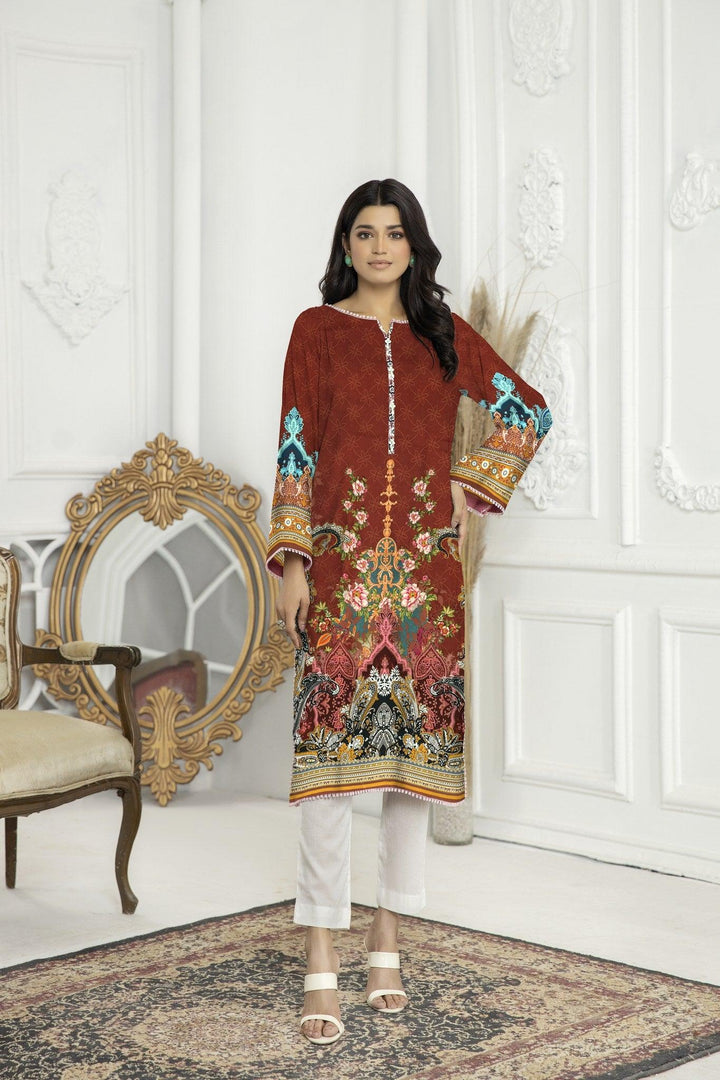 SVK-20 - SAFWA DIGITAL VISCOSE KURTI COLLECTION VOL 02 Online Shopping for Pakistani | Dresses & Clothes | Dress Design | Dress