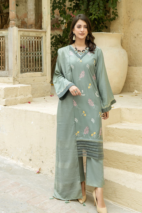 ZKC-05 - SAFWA ZINNIA EMBROIDERED 3-PIECE COLLECTION VOL 01