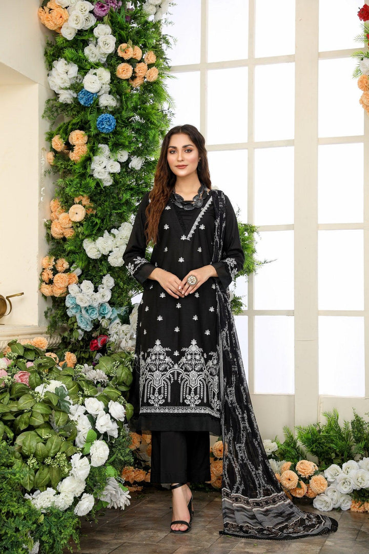 SEC-22 - SAFWA ETSY 3-PIECE EMBROIDERED COLLECTION 2022 Dresses | Dress Design | Shirts | Kurti