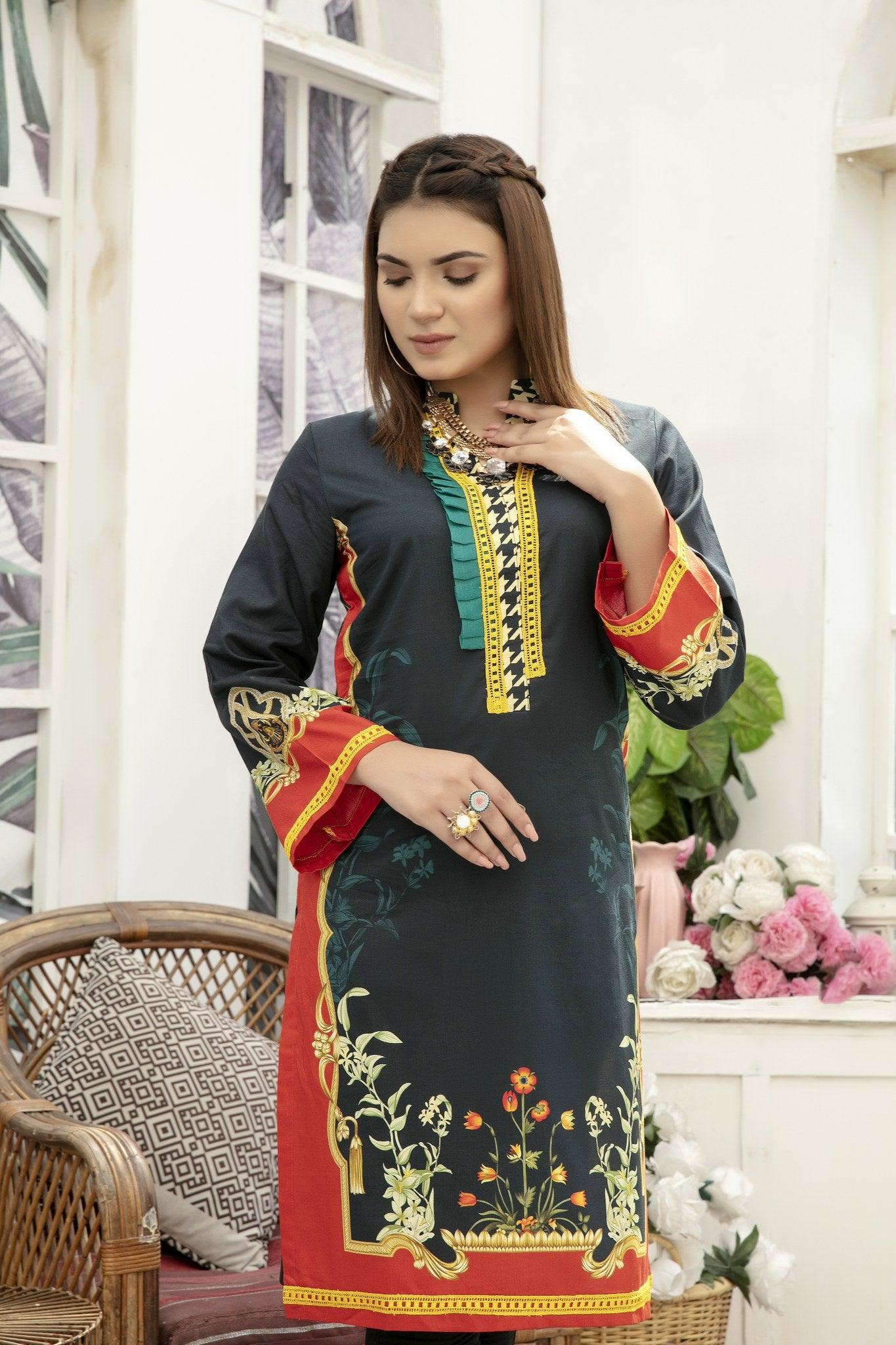 SKD 247 SAFWA DIGITAL COTTON KURTI VOL 3 SAFWA Brand