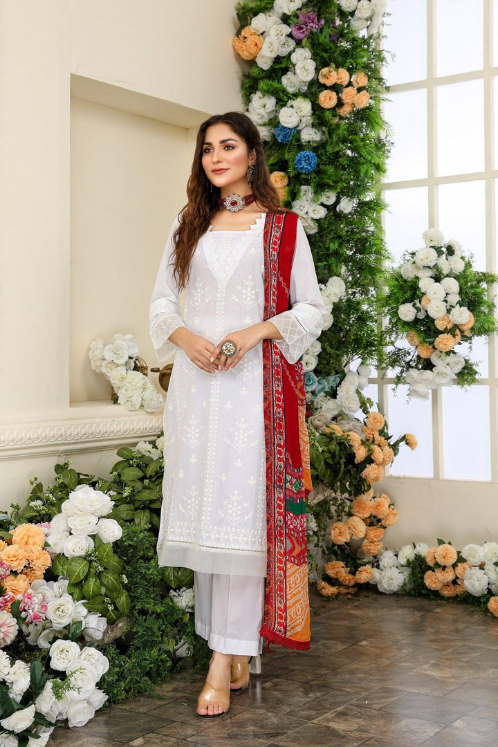 SEC-24 - SAFWA ETSY 3-PIECE EMBROIDERED COLLECTION 2022 Dresses | Dress Design | Shirts | Kurti