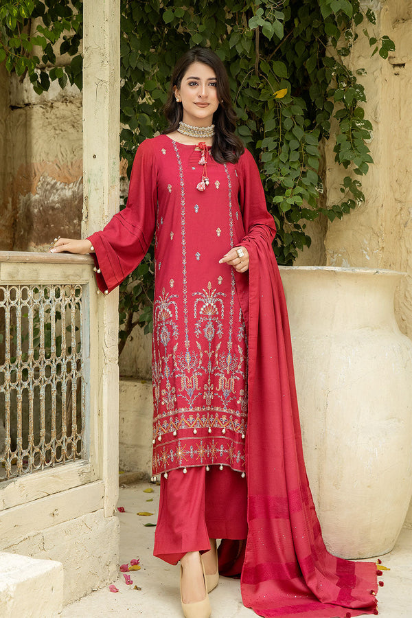 ZKC-06 - SAFWA ZINNIA EMBROIDERED 3-PIECE COLLECTION VOL 01