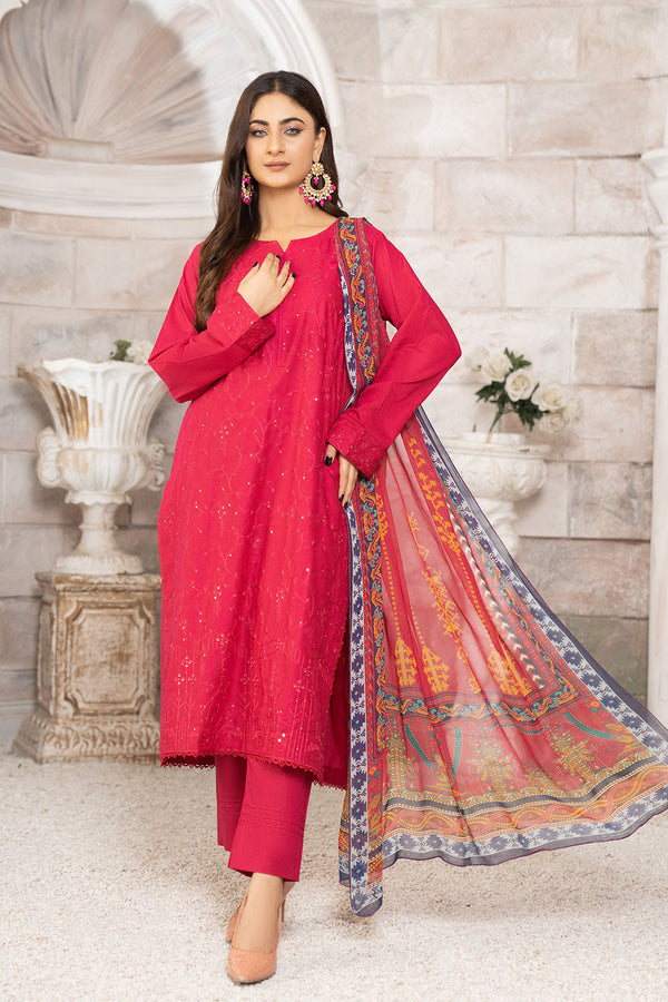 CCS-06 - SAFWA CRYSTAL CAMBRIC 3-PIECE EMBROIDERED COLLECTION VOL 01