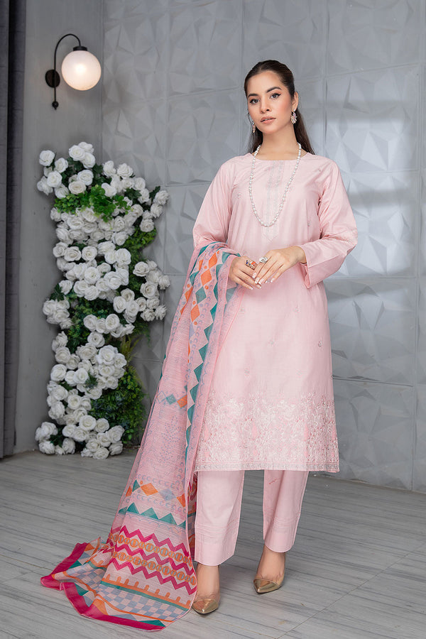 FCS-05 - SAFWA FLORAL 3-PIECE EMBROIDERED COLLECTION VOL 01
