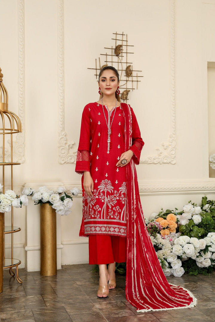 SEC-30 - SAFWA ETSY 3-PIECE EMBROIDERED COLLECTION 2022 Dresses | Dress Design | Shirts | Kurti