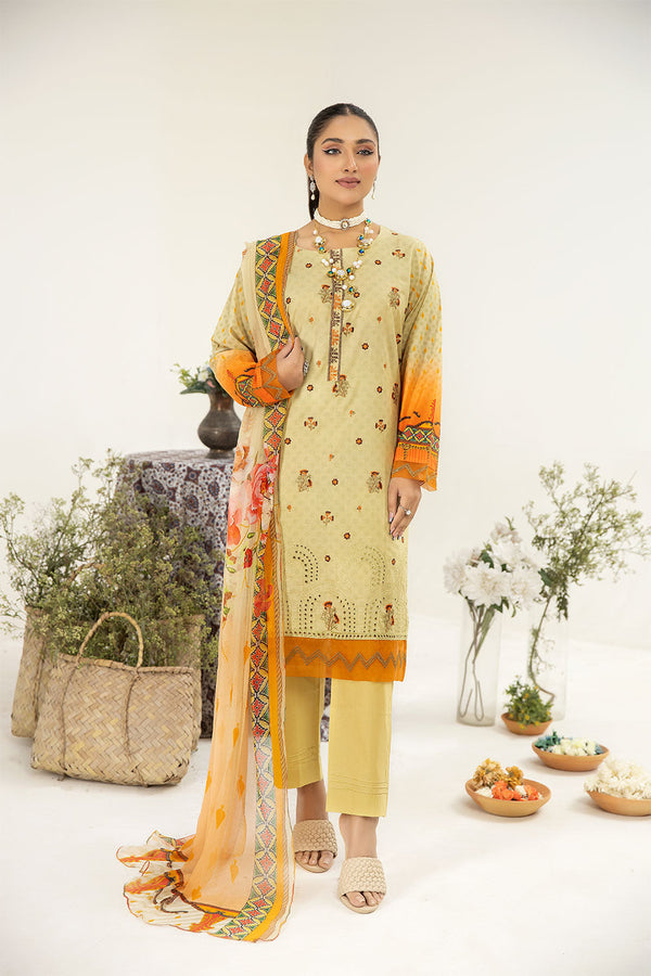 SBT-28 - SAFWA BOTANIC EMBROIDERED COLLECTION
