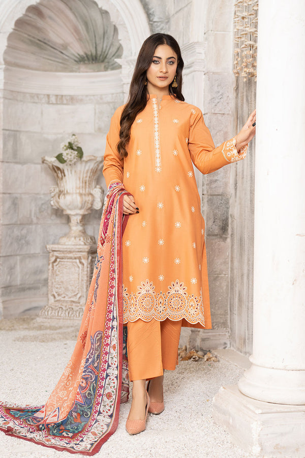 CCS-08 - SAFWA CRYSTAL CAMBRIC 3-PIECE EMBROIDERED COLLECTION VOL 01