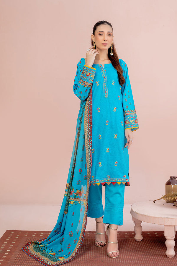 ACS-08 - SAFWA AMBER 3-PIECE EMBROIDERED COLLECTION VOL 01