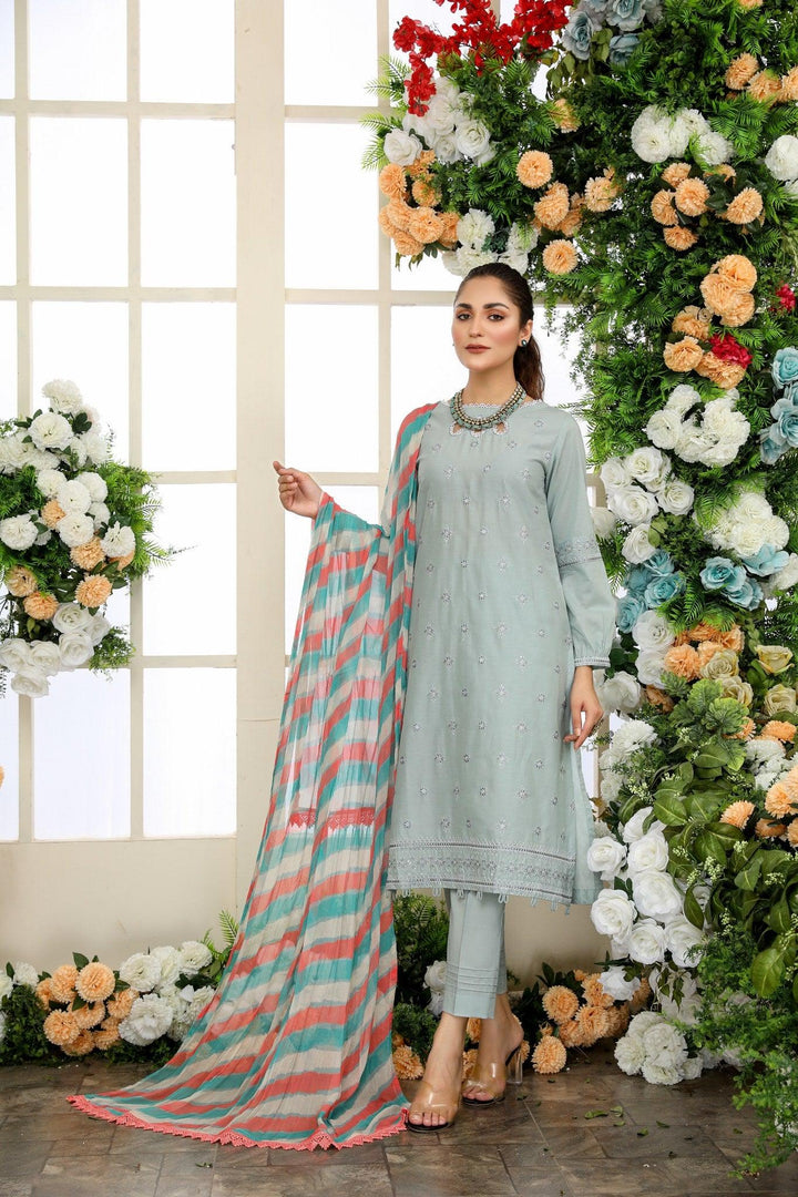 SEC-35 - SAFWA ETSY 3-PIECE EMBROIDERED COLLECTION 2022 Dresses | Dress Design | Shirts | Kurti