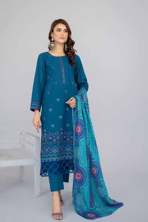 SEC-89 - SAFWA ETSY 3-PIECE EMBROIDERED COLLECTION VOL 07