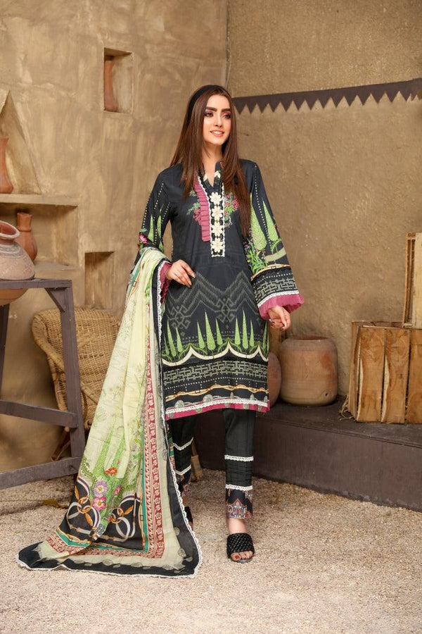 SPR-36 - SAFWA PRAHA COLLECTION 3 PIECE SUIT 2021 - Three Piece Suit-SAFWA -SAFWA Brand Pakistan online shopping for Designer Dresses| SAFWA| DRESS| DESIGN| DRESSES| PAKISTANI DRESSES