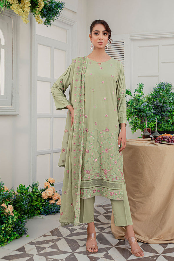GVS-10 - SAFWA GLAM EMBROIDERED 3-PIECE COLLECTION VOL 01