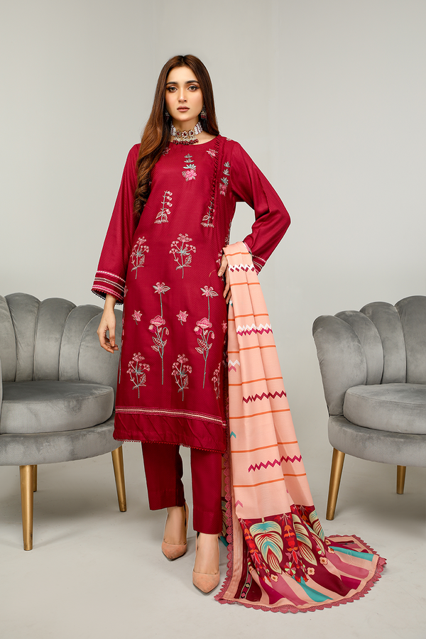 SMG-10- SAFWA MARIGOLD WOOL 3-PIECE COLLECTION VOL 01