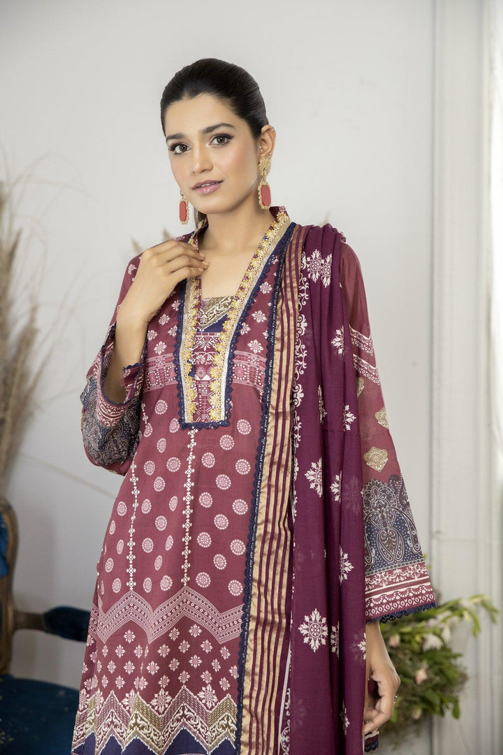 SPC-37 - SAFWA PRAHA COLLECTION 3 PIECE SUIT - Three Piece Suit-SAFWA -SAFWA Brand Pakistan online shopping for Designer Dresses | SAFWA | DRESS | DESIGN | DRESSES | PAKISTANI DRESSES
