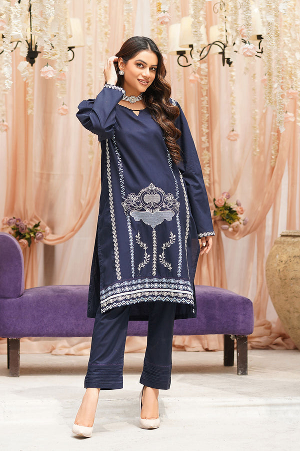2P Embroidered Suit Lawn Pret