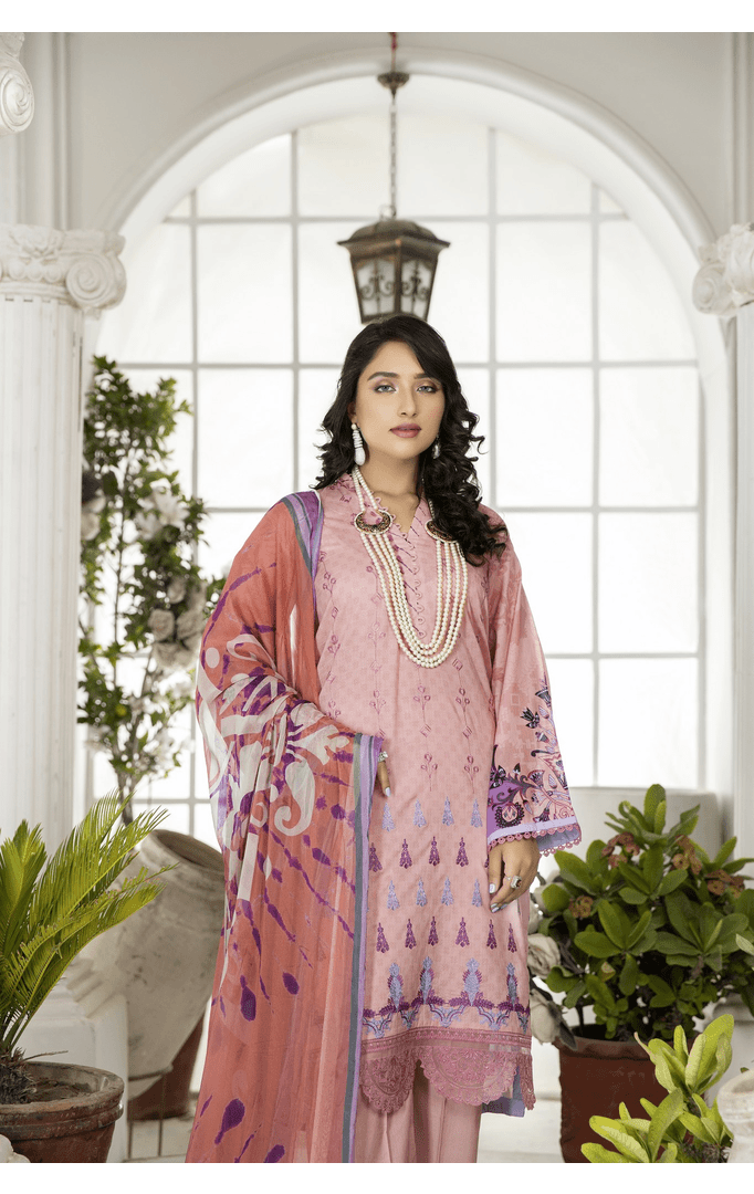SCE-10 - SAFWA CLASSIC 3-PIECE EMBROIDERED COLLECTION Dresses | Dress Design | Shirts | Kurti