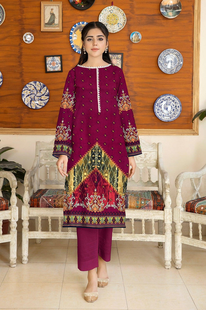 S2V-03 - SAFWA DIGITAL VISCOSE 2 PIECE - VISCOSE KAMEEZ - VISCOSE TROUSER - Safwa Pakistan Fashion 