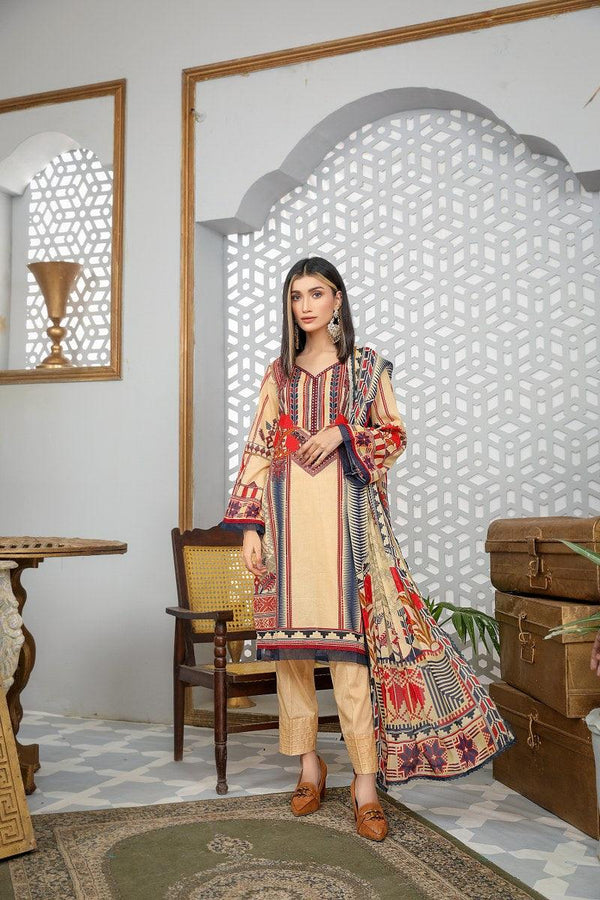 SBC-03 - BELLA COLLECTION VOL 1 3-PIECE SUIT 2022 - Three Piece Suit-SAFWA -SAFWA Brand Pakistan online shopping for Designer Dresses