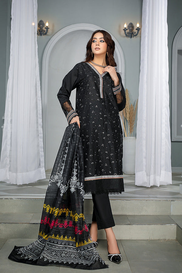 SEC-45 - SAFWA ETSY 3-PIECE EMBROIDERED COLLECTION VOL 03