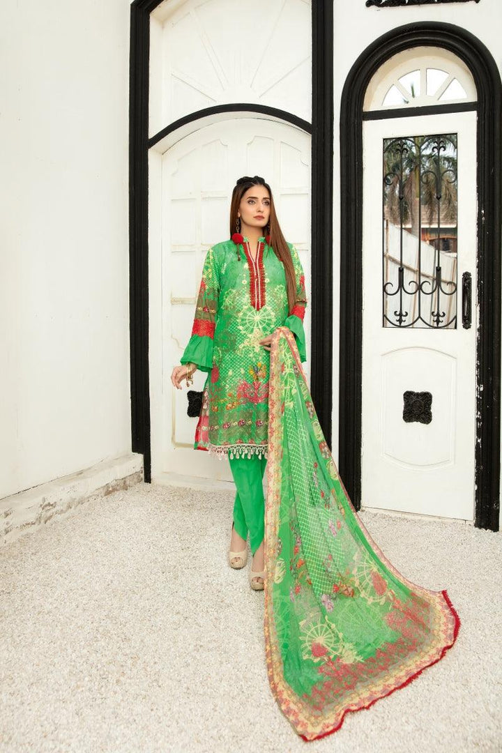 SM-43 - SAFWA EMBROIDERED 3-PIECE MODA COLLECTION 2021 -| SAFWA DRESS DESIGN | DRESSES | PAKISTANI DRESSES | SAFWA BRAND Pakistani online shopping for Designer Dresses