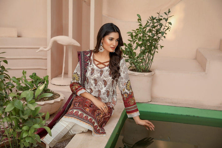 SPC-44 - SAFWA PRAHA COLLECTION 3 PIECE SUIT - Three Piece Suit-SAFWA -SAFWA Brand Pakistan online shopping for Designer Dresses | SAFWA | DRESS | DESIGN | DRESSES | PAKISTANI DRESSES