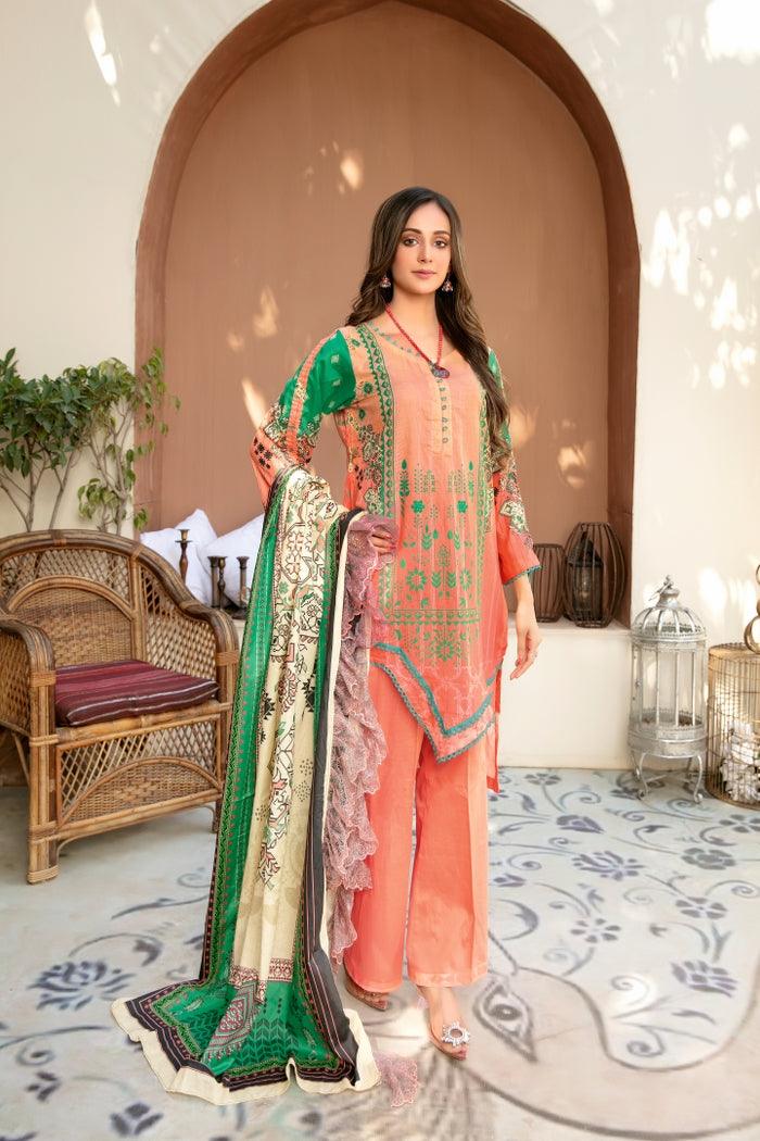 SPR-45 - SAFWA PRAHA COLLECTION 3 PIECE SUIT 2021 - Three Piece Suit-SAFWA -SAFWA Brand Pakistan online shopping for Designer Dresses| SAFWA| DRESS| DESIGN| DRESSES| PAKISTANI DRESSES