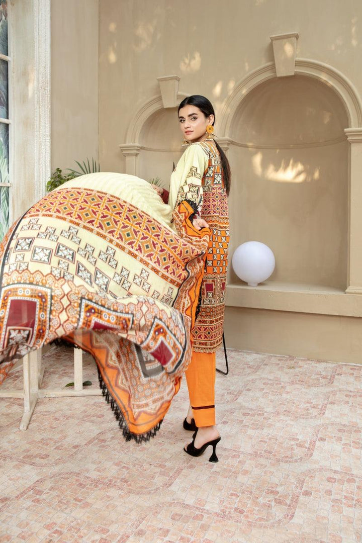 BL-45 - BELLA COLLECTION VOL 09 3 PIECE SUIT 2021-Three Piece Suit-SAFWA -SAFWA Brand Pakistan online shopping for Designer Dresses