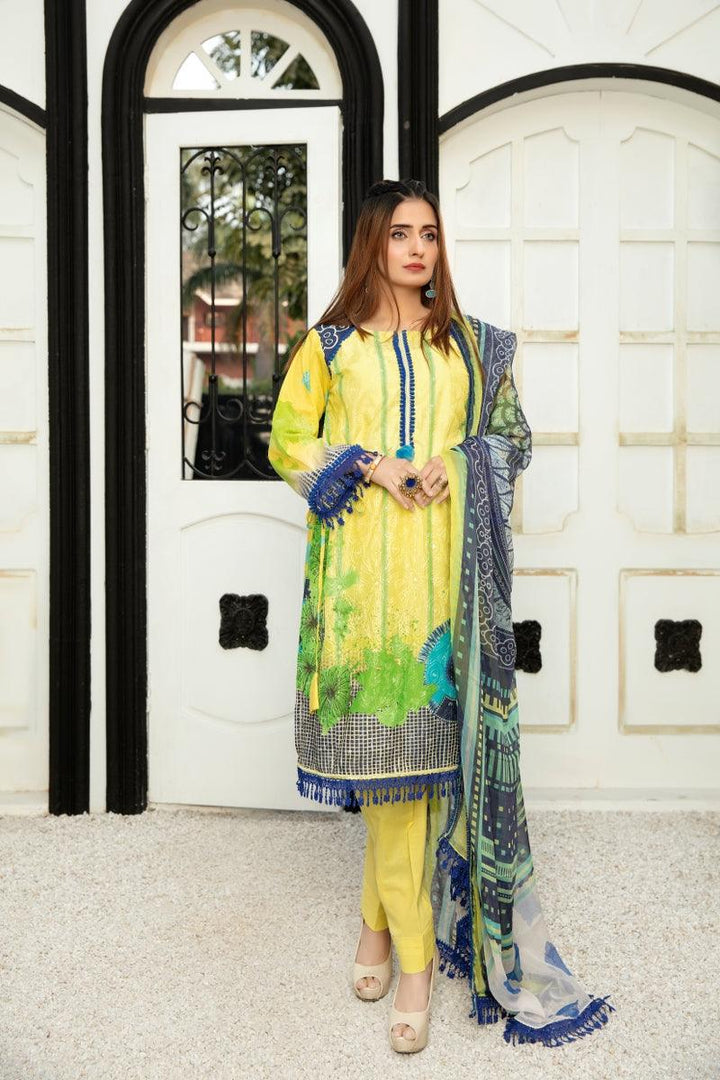 SM-45 - SAFWA EMBROIDERED 3-PIECE MODA COLLECTION 2021 -| SAFWA DRESS DESIGN | DRESSES | PAKISTANI DRESSES | SAFWA BRAND Pakistani online shopping for Designer Dresses