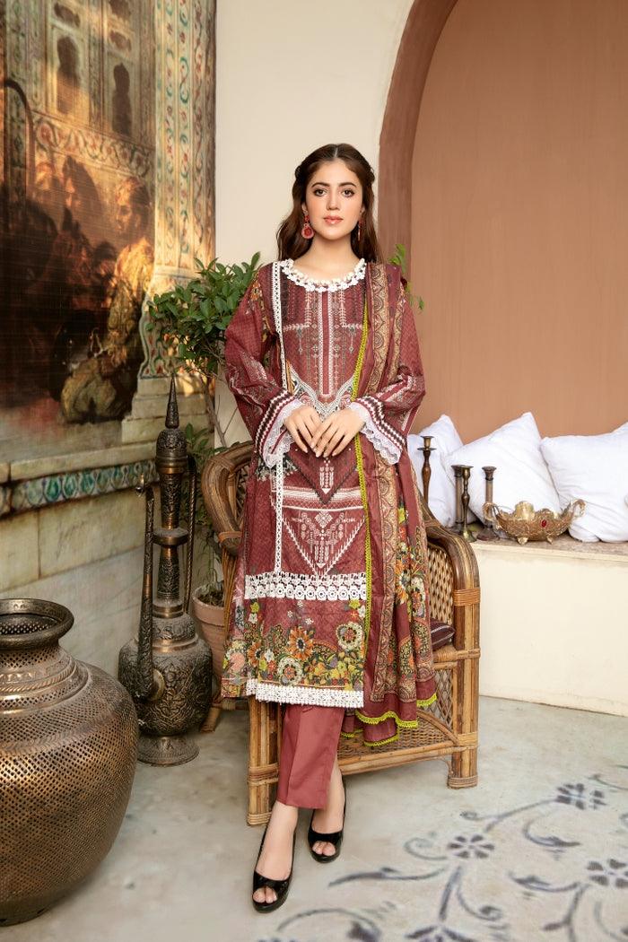 SPR-46 - SAFWA PRAHA COLLECTION 3 PIECE SUIT 2021 - Three Piece Suit-SAFWA -SAFWA Brand Pakistan online shopping for Designer Dresses| SAFWA| DRESS| DESIGN| DRESSES| PAKISTANI DRESSES