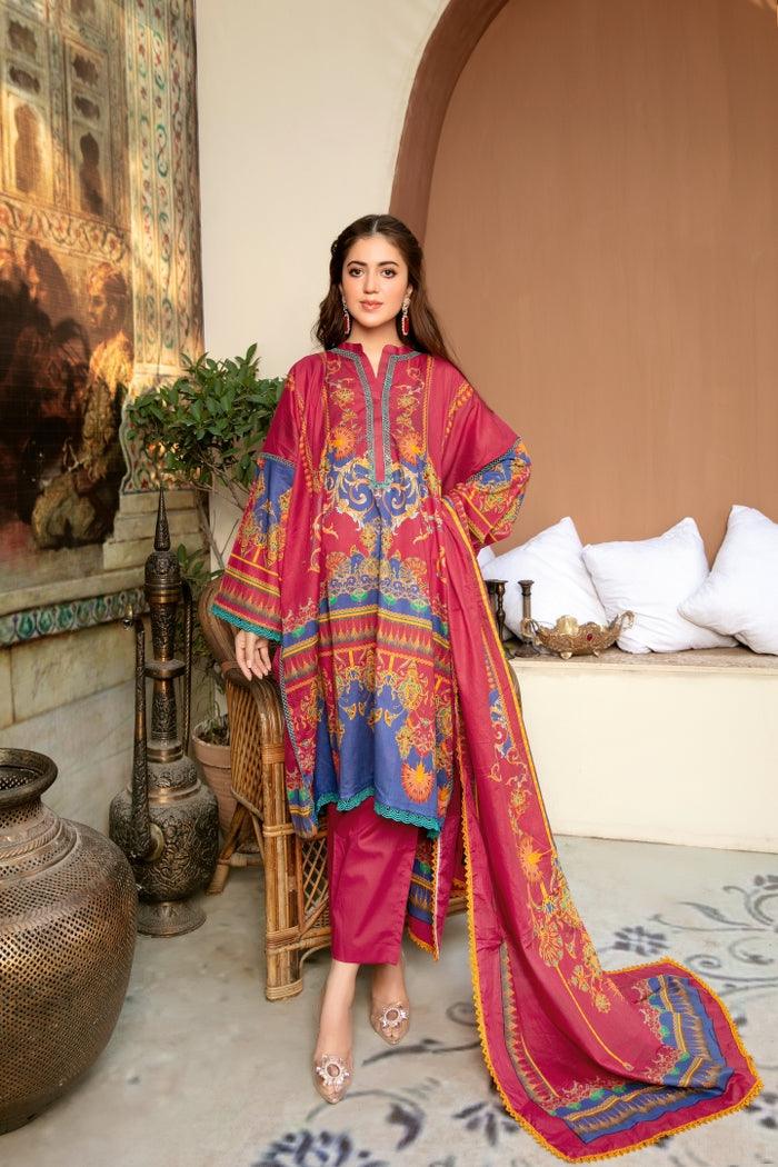 SPR-47 - SAFWA PRAHA COLLECTION 3 PIECE SUIT 2021 - Three Piece Suit-SAFWA -SAFWA Brand Pakistan online shopping for Designer Dresses| SAFWA| DRESS| DESIGN| DRESSES| PAKISTANI DRESSES