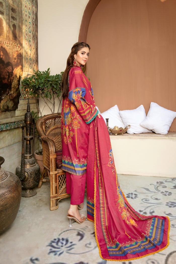 SPR-47 - SAFWA PRAHA COLLECTION 3 PIECE SUIT 2021 - Three Piece Suit-SAFWA -SAFWA Brand Pakistan online shopping for Designer Dresses| SAFWA| DRESS| DESIGN| DRESSES| PAKISTANI DRESSES