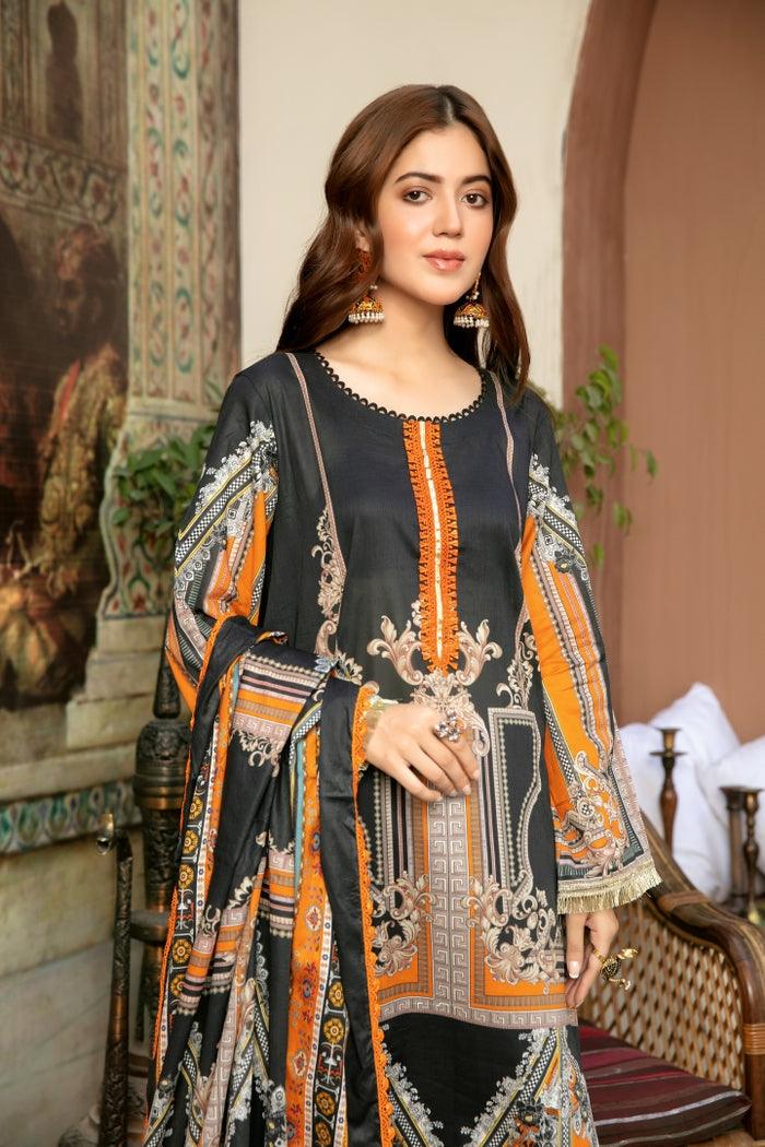 SPR-48 - SAFWA PRAHA COLLECTION 3 PIECE SUIT 2021 - Three Piece Suit-SAFWA -SAFWA Brand Pakistan online shopping for Designer Dresses| SAFWA| DRESS| DESIGN| DRESSES| PAKISTANI DRESSES