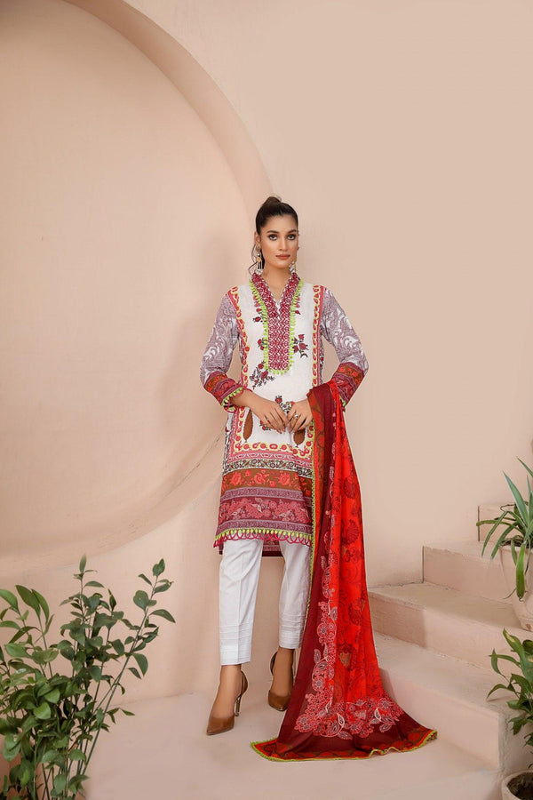 SPC-49 - SAFWA PRAHA COLLECTION 3 PIECE SUIT - Three Piece Suit-SAFWA -SAFWA Brand Pakistan online shopping for Designer Dresses | SAFWA | DRESS | DESIGN | DRESSES | PAKISTANI DRESSES