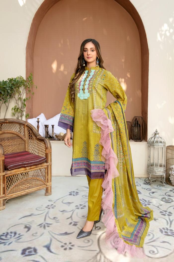 SPR-57 - SAFWA PRAHA COLLECTION 3 PIECE SUIT 2021 - Three Piece Suit-SAFWA -SAFWA Brand Pakistan online shopping for Designer Dresses| SAFWA| DRESS| DESIGN| DRESSES| PAKISTANI DRESSES