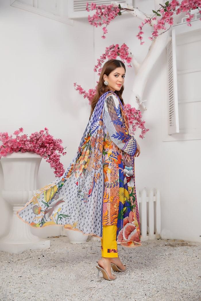 BL-58 - BELLA COLLECTION VOL 10 3 PIECE SUIT 2021-Three Piece Suit-SAFWA -SAFWA Brand Pakistan online shopping for Designer Dresses