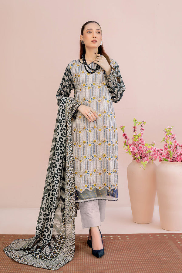 ACS-06 - SAFWA AMBER 3-PIECE EMBROIDERED COLLECTION VOL 01