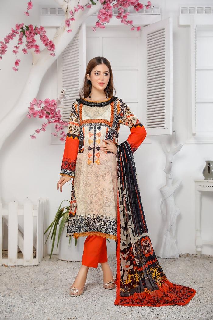 BL-63 - BELLA COLLECTION VOL 10 3 PIECE SUIT 2021-Three Piece Suit-SAFWA -SAFWA Brand Pakistan online shopping for Designer Dresses