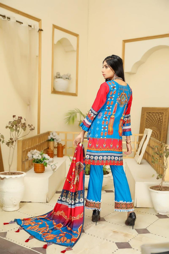 SPR-69 - SAFWA PRAHA COLLECTION 3 PIECE SUIT 2021 - Three Piece Suit-SAFWA -SAFWA Brand Pakistan online shopping for Designer Dresses| SAFWA| DRESS| DESIGN| DRESSES| PAKISTANI DRESSES