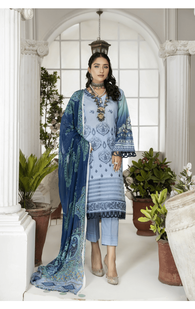 SCE-08 - SAFWA CLASSIC 3-PIECE EMBROIDERED COLLECTION Dresses | Dress Design | Shirts | Kurti