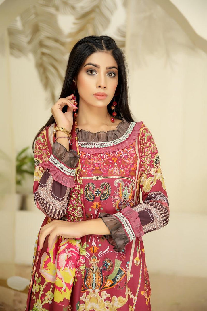 SPR-70 - SAFWA PRAHA COLLECTION 3 PIECE SUIT 2021 - Three Piece Suit-SAFWA -SAFWA Brand Pakistan online shopping for Designer Dresses| SAFWA| DRESS| DESIGN| DRESSES| PAKISTANI DRESSES