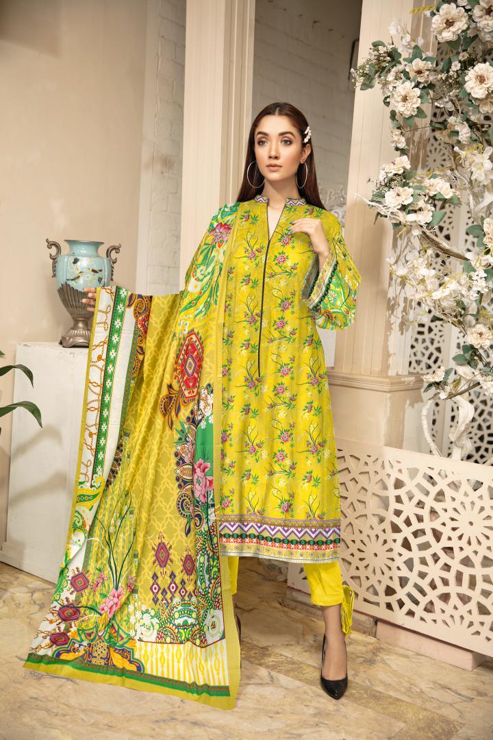 PR-91 - SAFWA PRAHA COLLECTION 3 PIECE SUIT 2020 - Three Piece Suit-SAFWA -SAFWA Brand Pakistan online shopping for Designer Dresses| SAFWA| DRESS| DESIGN| DRESSES| PAKISTANI DRESSES