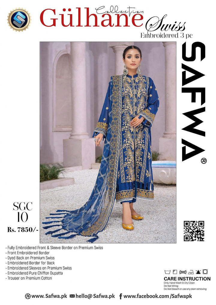 SGC-10 - SAFWA GÜLHANE 3-PIECE COLLECTION VOL 1 Shop Online | Pakistani Dresses | Dresses