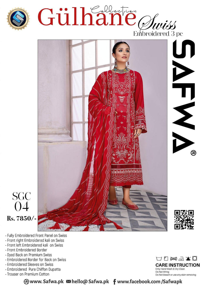 SGC-04 - SAFWA GÜLHANE 3-PIECE COLLECTION VOL 1 Shop Online | Pakistani Dresses | Dresses