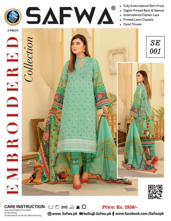 SE-001 - SAFWA EMBROIDERED 3-PIECE COLLECTION VOL 1 - SAFWA Brand
